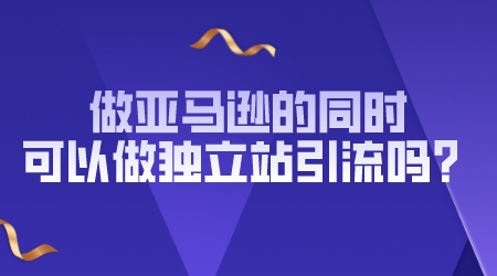 做亞馬遜的同時可以做獨立站引流嗎?