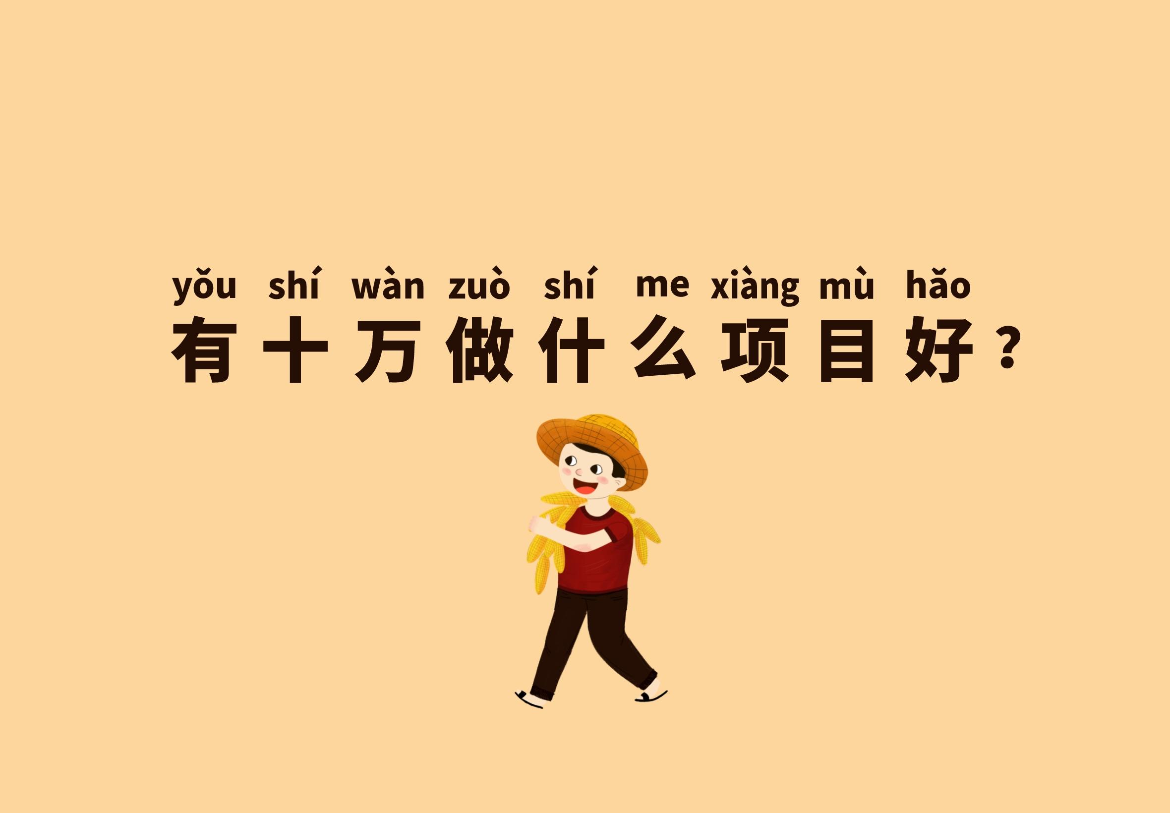 有10萬做什么項目好?