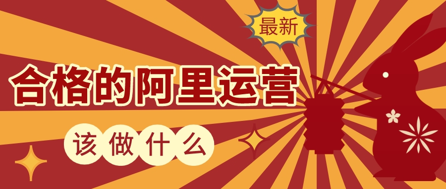 合格的阿里運營該做些什么?